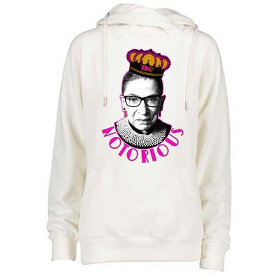 Queen Notorious RBG Ruth Bader Ginsburg Tribute Womens Funnel Neck Pullover Hood