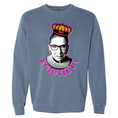 Queen Notorious RBG Ruth Bader Ginsburg Tribute Garment-Dyed Sweatshirt