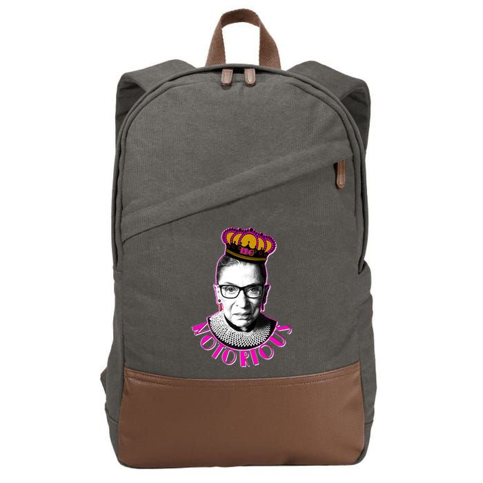 Queen Notorious RBG Ruth Bader Ginsburg Tribute Cotton Canvas Backpack