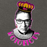 Queen Notorious RBG Ruth Bader Ginsburg Tribute Cotton Canvas Backpack