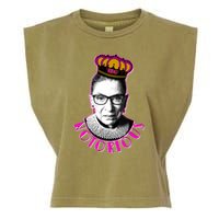 Queen Notorious RBG Ruth Bader Ginsburg Tribute Garment-Dyed Women's Muscle Tee