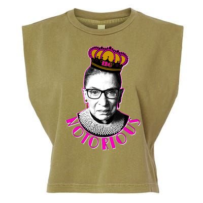 Queen Notorious RBG Ruth Bader Ginsburg Tribute Garment-Dyed Women's Muscle Tee