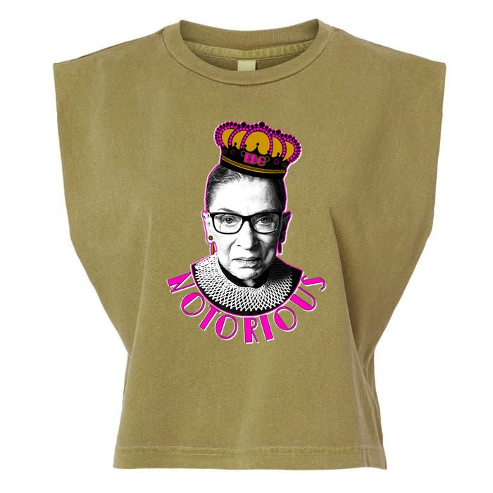Queen Notorious RBG Ruth Bader Ginsburg Tribute Garment-Dyed Women's Muscle Tee