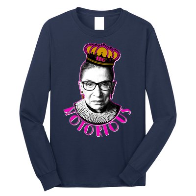 Queen Notorious RBG Ruth Bader Ginsburg Tribute Long Sleeve Shirt