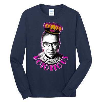 Queen Notorious RBG Ruth Bader Ginsburg Tribute Tall Long Sleeve T-Shirt