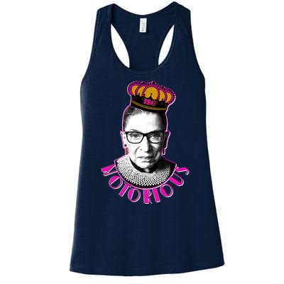 Queen Notorious RBG Ruth Bader Ginsburg Tribute Women's Racerback Tank