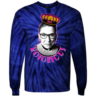 Queen Notorious RBG Ruth Bader Ginsburg Tribute Tie-Dye Long Sleeve Shirt