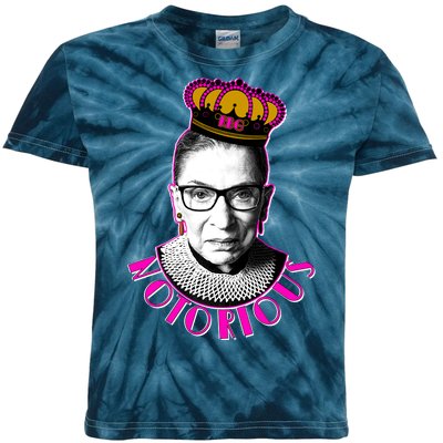 Queen Notorious RBG Ruth Bader Ginsburg Tribute Kids Tie-Dye T-Shirt