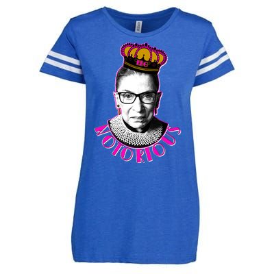 Queen Notorious RBG Ruth Bader Ginsburg Tribute Enza Ladies Jersey Football T-Shirt