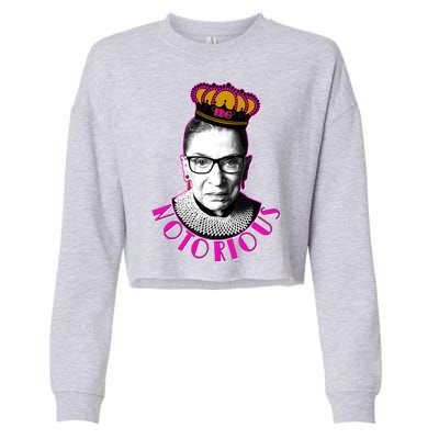 Queen Notorious RBG Ruth Bader Ginsburg Tribute Cropped Pullover Crew