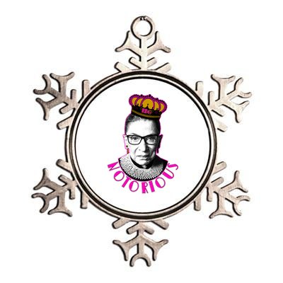 Queen Notorious RBG Ruth Bader Ginsburg Tribute Metallic Star Ornament