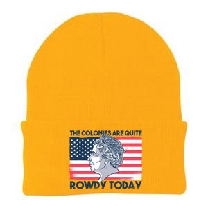 Queen Of England American Flag Knit Cap Winter Beanie