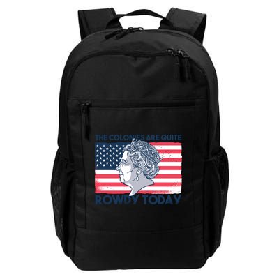 Queen Of England American Flag Backpack