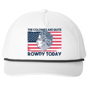 Queen Of England American Flag Snapback Five-Panel Rope Hat