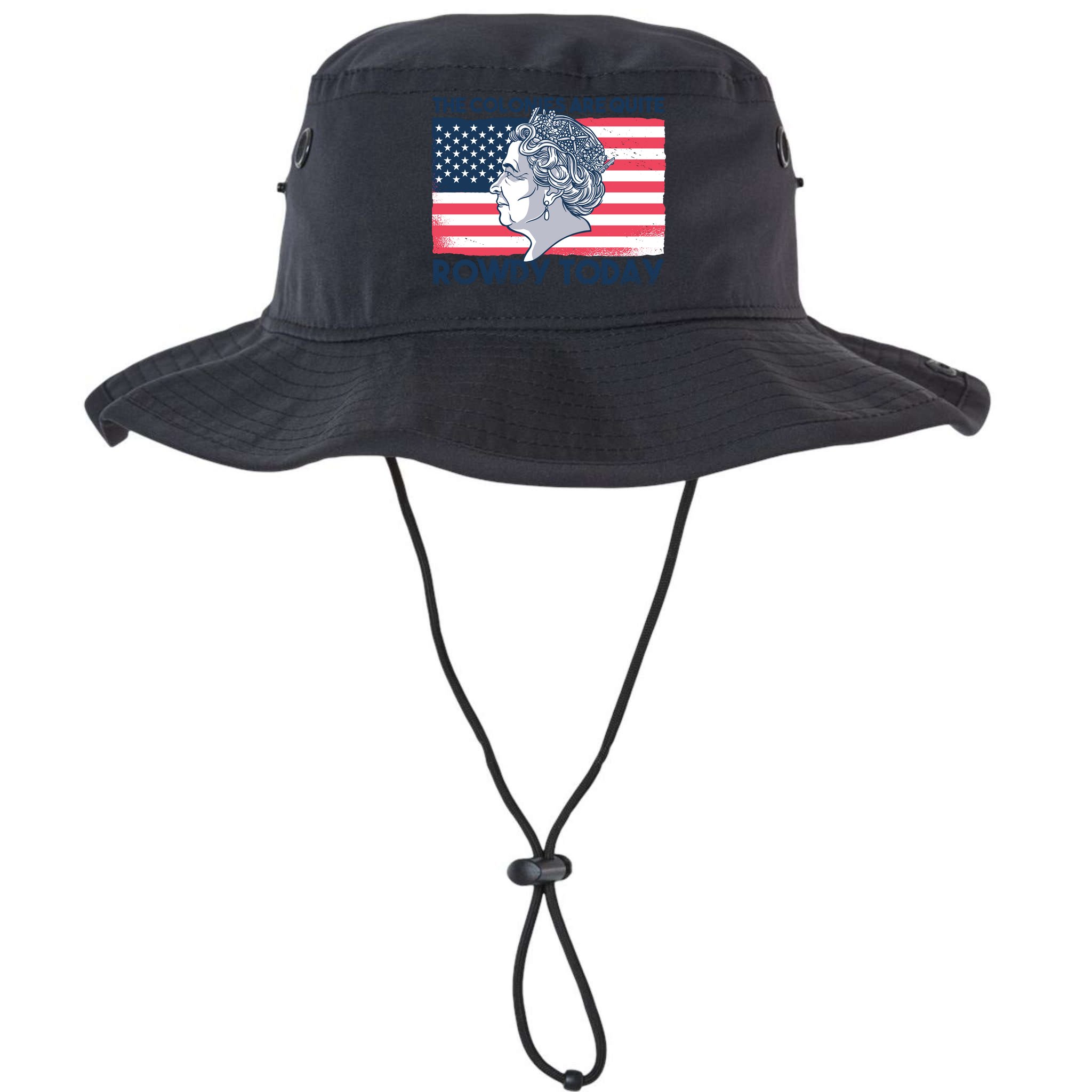 Queen Of England American Flag Bucket Hat