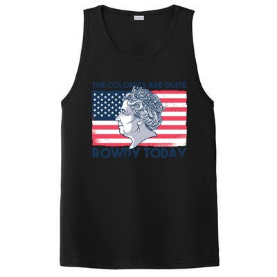 Queen Of England American Flag PosiCharge Competitor Tank