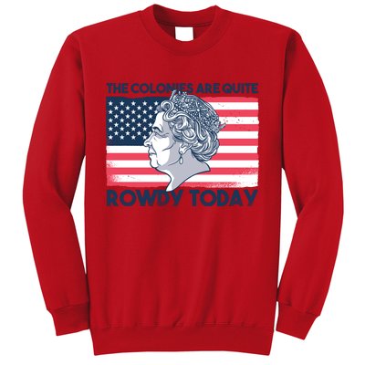 Queen Of England American Flag Sweatshirt