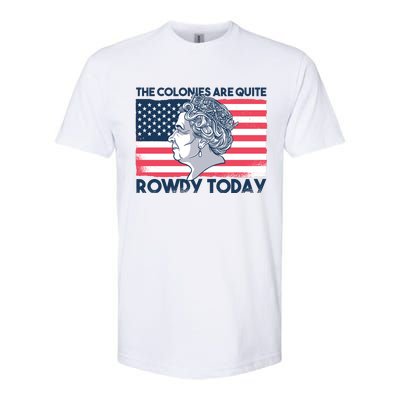 Queen Of England American Flag Softstyle® CVC T-Shirt