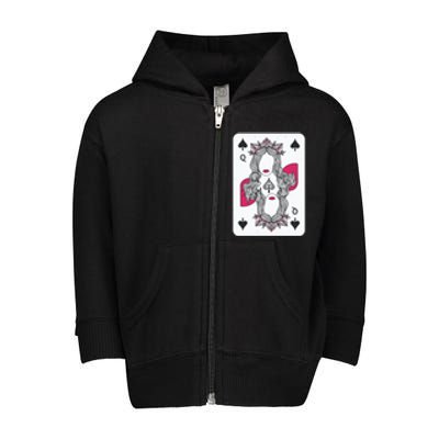 Queen Of Spades Toddler Zip Fleece Hoodie