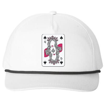 Queen Of Spades Snapback Five-Panel Rope Hat