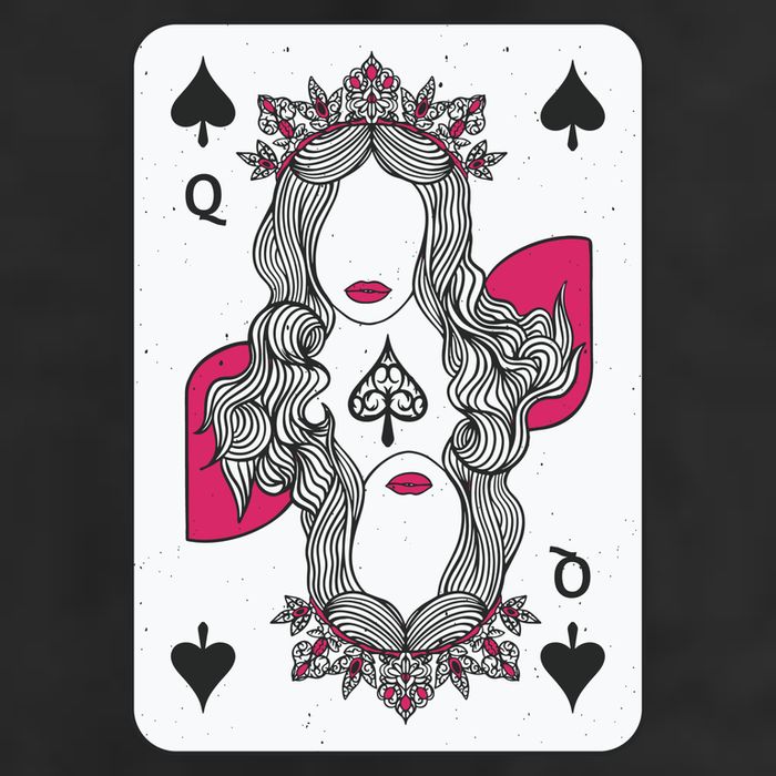 Queen Of Spades Trucker Hat
