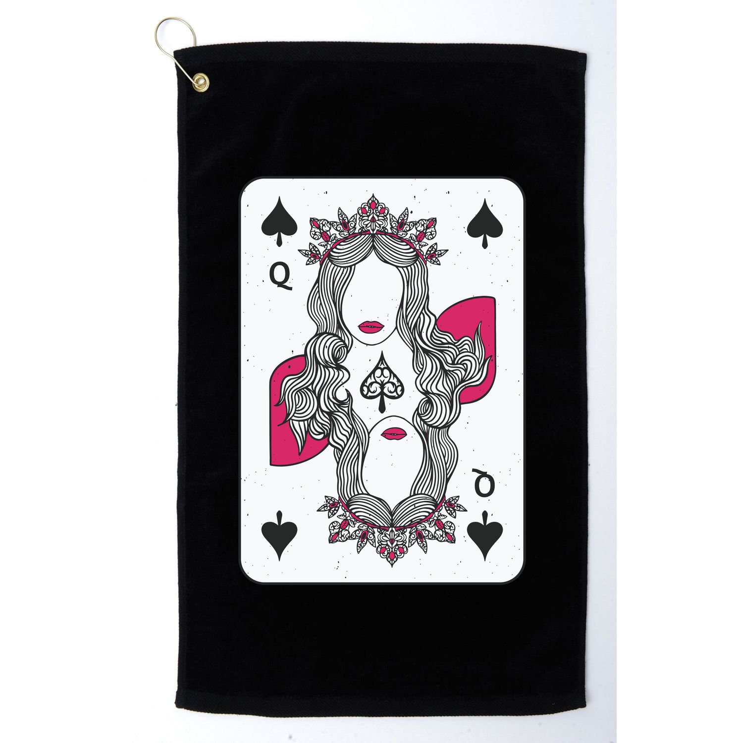Queen Of Spades Golf Towel