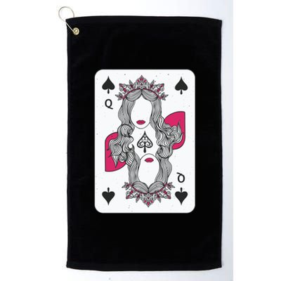 Queen Of Spades Platinum Collection Golf Towel