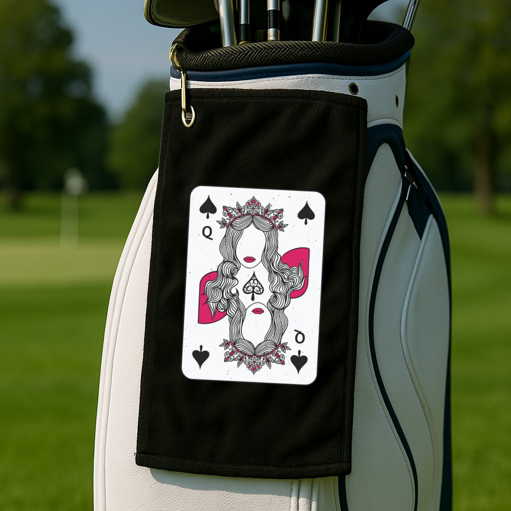Queen Of Spades Golf Towel