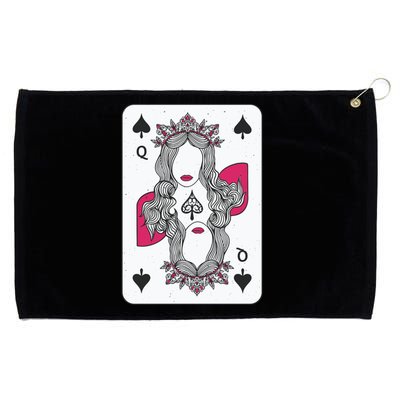 Queen Of Spades Grommeted Golf Towel