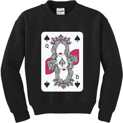 Queen Of Spades Kids Sweatshirt