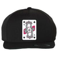 Queen Of Spades Wool Snapback Cap