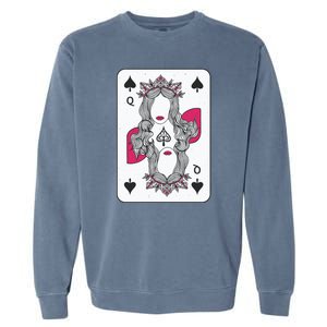 Queen Of Spades Garment-Dyed Sweatshirt