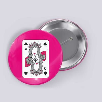 Queen Of Spades Button