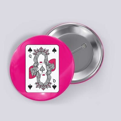 Queen Of Spades Button