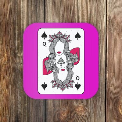 Queen Of Spades Coaster