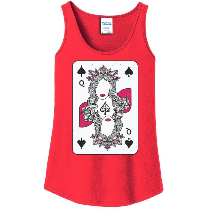 Queen Of Spades Ladies Essential Tank