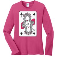 Queen Of Spades Ladies Long Sleeve Shirt