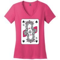 Queen Of Spades Women's V-Neck T-Shirt