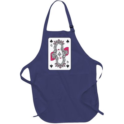 Queen Of Spades Full-Length Apron With Pockets