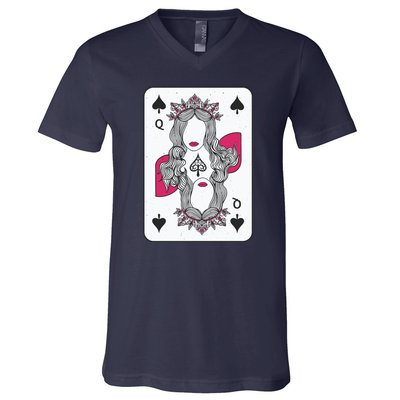 Queen Of Spades V-Neck T-Shirt