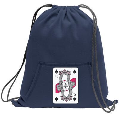 Queen Of Spades Sweatshirt Cinch Pack Bag