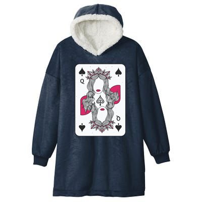 Queen Of Spades Hooded Wearable Blanket