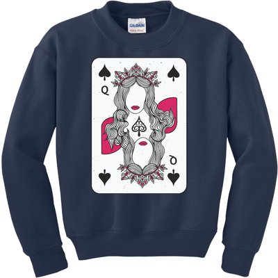 Queen Of Spades Kids Sweatshirt