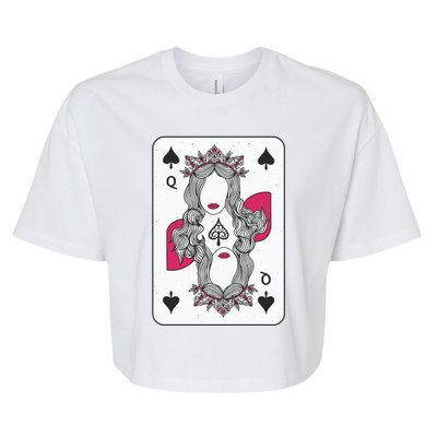 Queen Of Spades Bella+Canvas Jersey Crop Tee