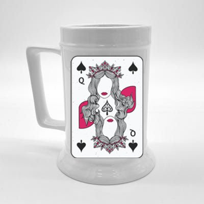 Queen Of Spades Beer Stein