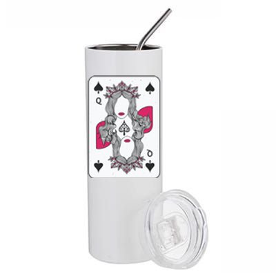 Queen Of Spades Stainless Steel Tumbler