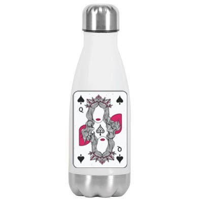 Queen Of Spades Stainless Steel Insulated Water Bottle