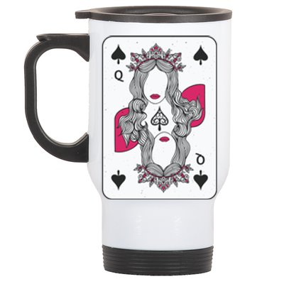 Queen Of Spades Stainless Steel Travel Mug