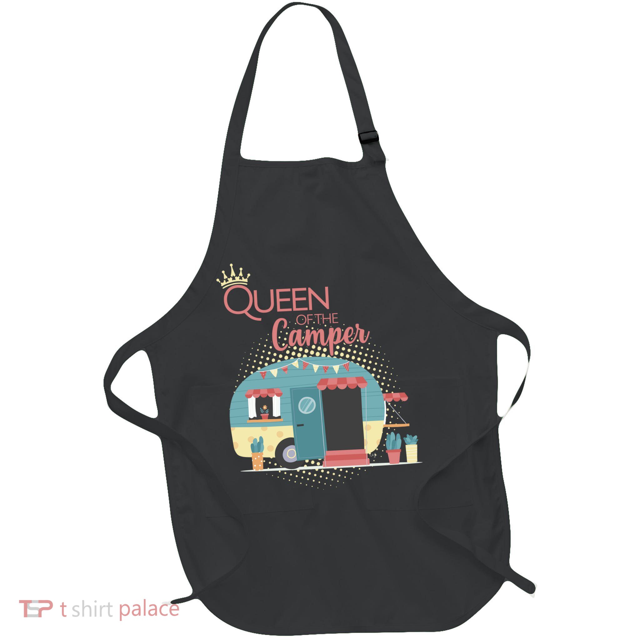 Queen Of The Camper Full-Length Apron With Pockets