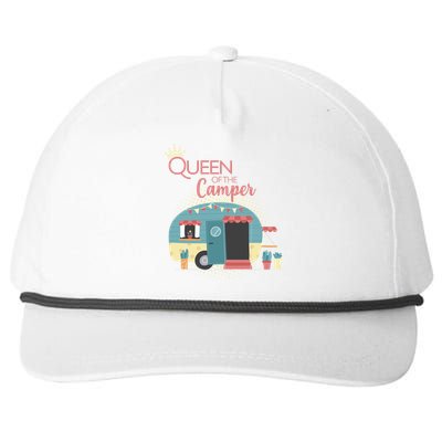 Queen Of The Camper Snapback Five-Panel Rope Hat